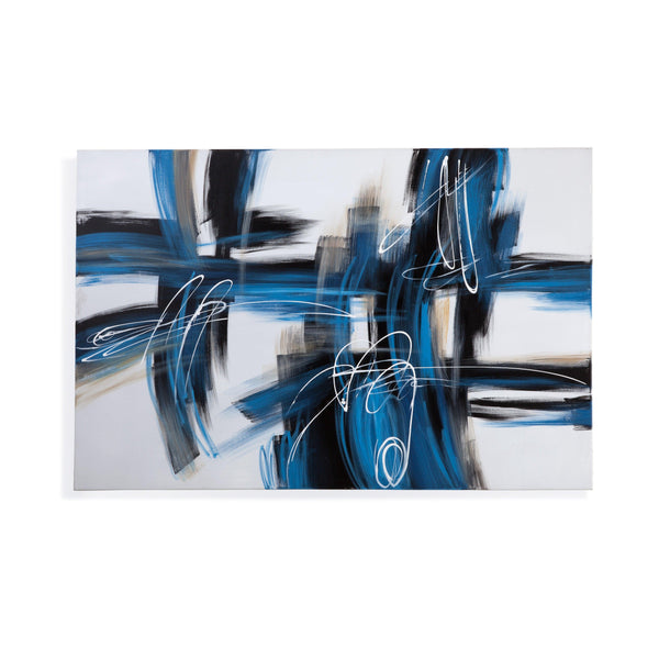 Lagan Blue Wall Art Artwork LOOMLAN By Bassett Mirror