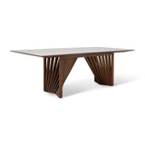 Laguna Glass Top Rectangular Dining Table Dining Tables LOOMLAN By Urbia