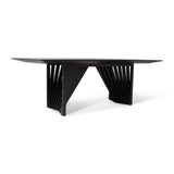 Laguna Glass Top Rectangular Dining Table Dining Tables LOOMLAN By Urbia