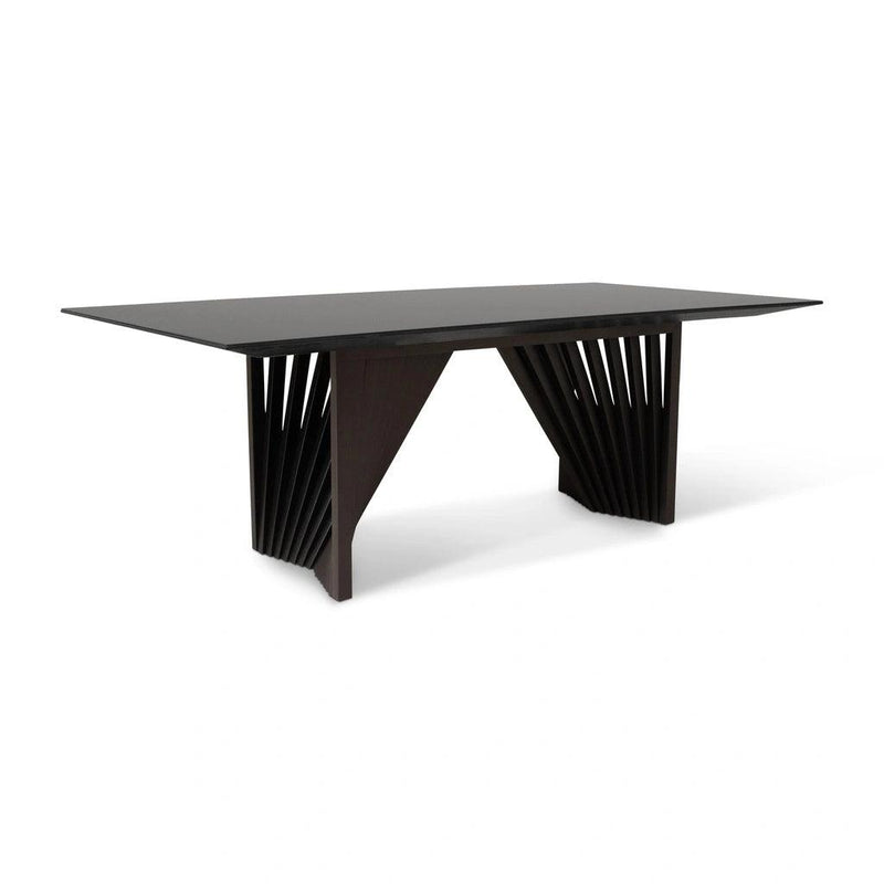 Laguna Glass Top Rectangular Dining Table Dining Tables LOOMLAN By Urbia