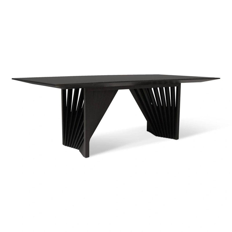 Laguna Glass Top Rectangular Dining Table Dining Tables LOOMLAN By Urbia