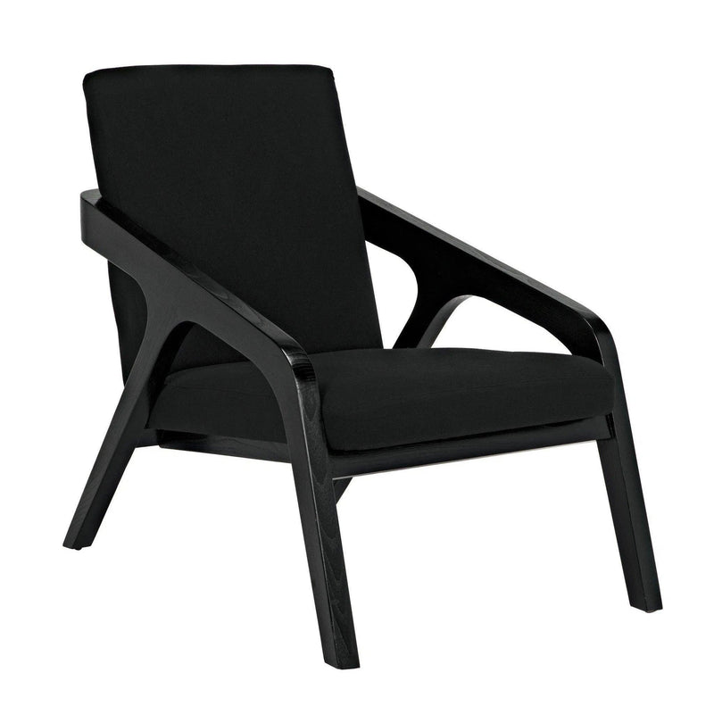 Lamar Chair, Charcoal Black Accent Chairs LOOMLAN By Noir