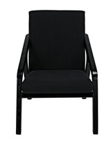 Lamar Chair, Charcoal Black Accent Chairs LOOMLAN By Noir