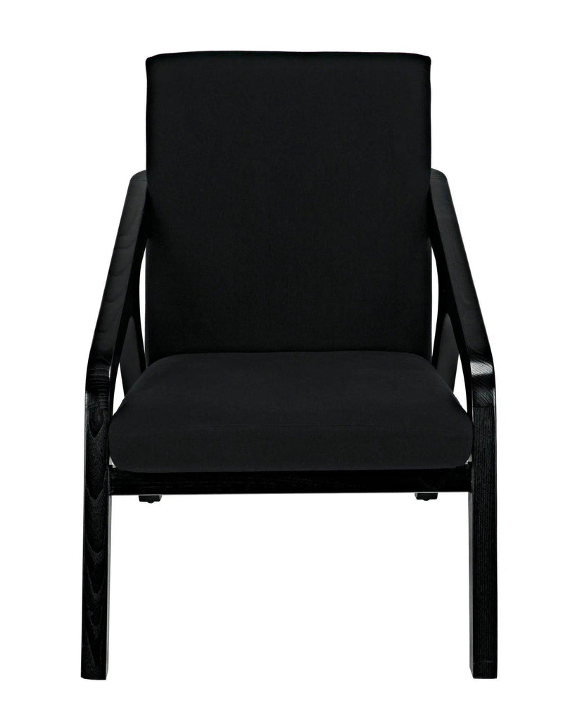 Lamar Chair, Charcoal Black Accent Chairs LOOMLAN By Noir