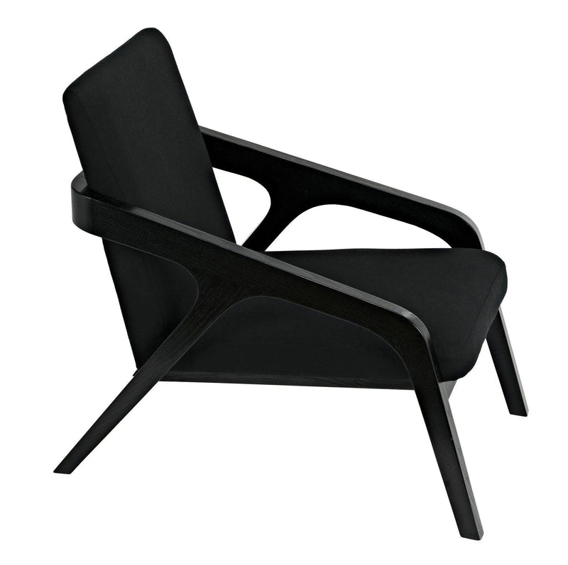 Lamar Chair, Charcoal Black Accent Chairs LOOMLAN By Noir