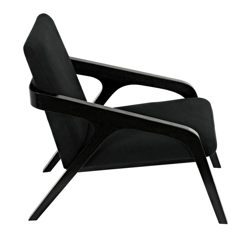 Lamar Chair, Charcoal Black Accent Chairs LOOMLAN By Noir