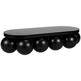 Lambreta Coffee Table, Black Steel Coffee Tables LOOMLAN By Noir