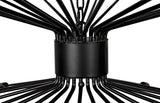 Lampberto Chandelier, Black Steel Chandeliers LOOMLAN By Noir