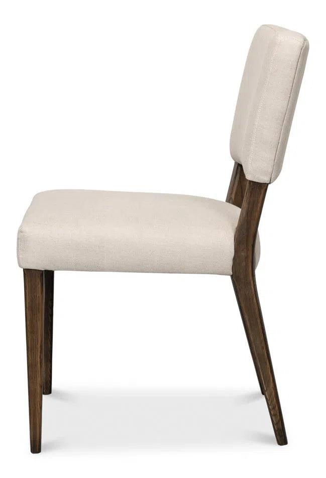Landon Dining Chairs Set of 2 Linen Dining Chairs LOOMLAN By Sarreid