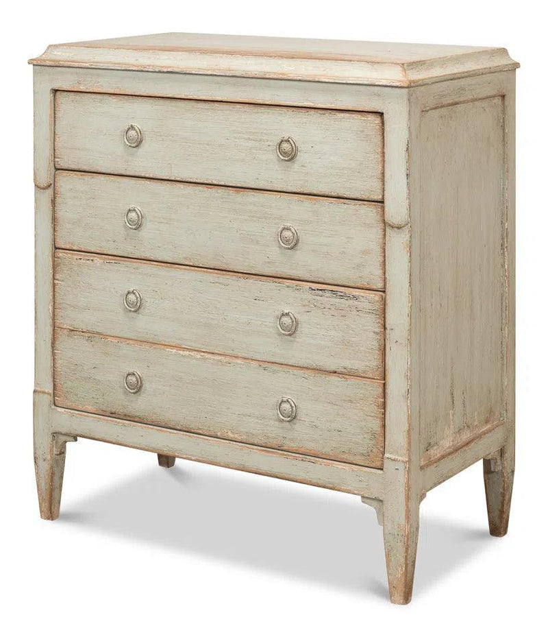 Landry Three Drawer Commode Sage Dressers LOOMLAN By Sarreid