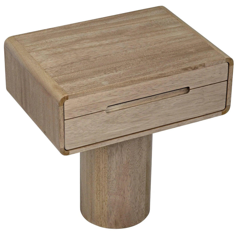 Langford Wood Rectangle Side Table Side Tables LOOMLAN By Noir