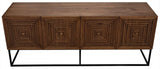 Lanon Wood Steel Base Sideboard Sideboards LOOMLAN By Noir