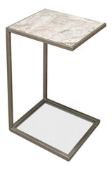 Laptop Table Marble Top Side Tables LOOMLAN By Sarreid