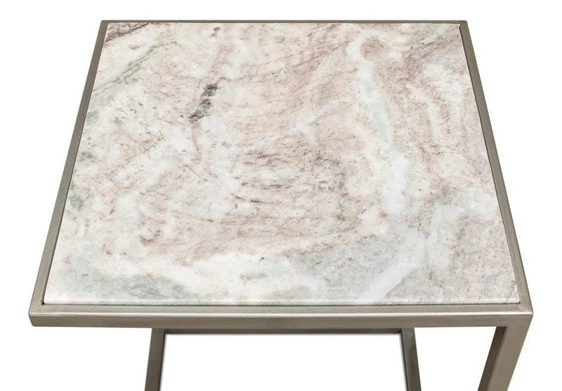 Laptop Table Marble Top Side Tables LOOMLAN By Sarreid