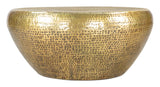 Larache Gold Round Coffee Table Coffee Tables LOOMLAN By Zuo Modern