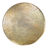 Larache Gold Round Coffee Table Coffee Tables LOOMLAN By Zuo Modern