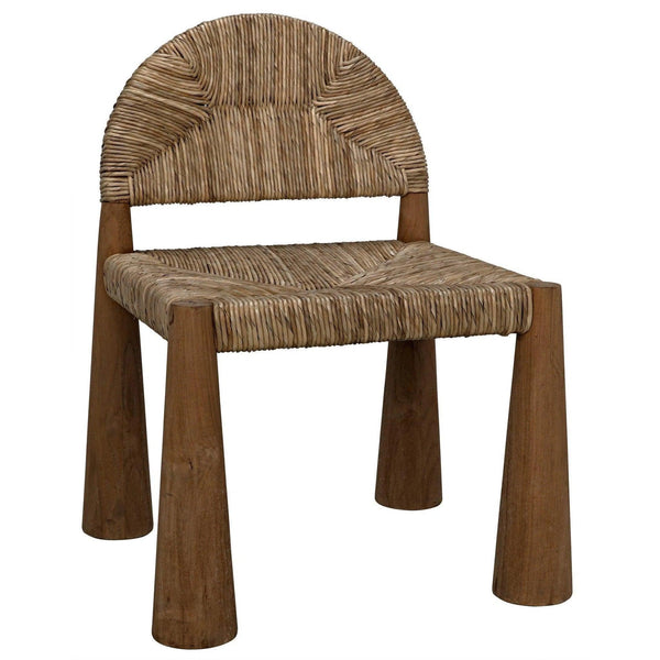 Laredo Teak Wood Armless Chair Club Chairs LOOMLAN By Noir