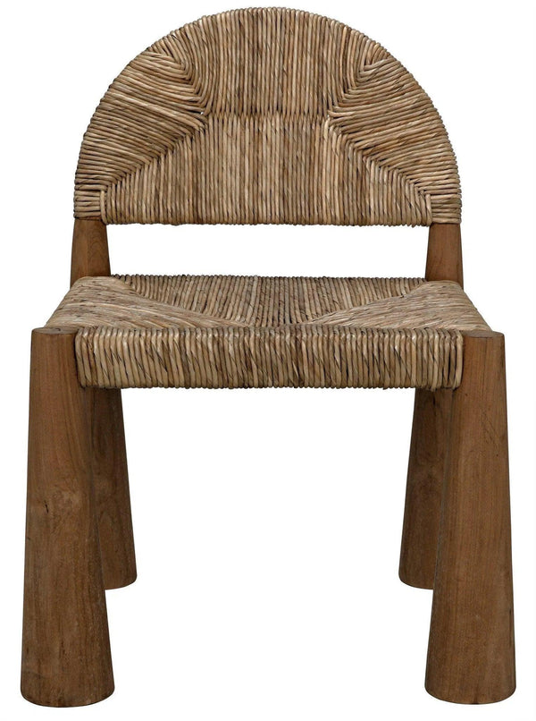 Laredo Teak Wood Armless Chair Club Chairs LOOMLAN By Noir