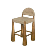 Laredo Teak Wood Counter Stool Counter Stools LOOMLAN By Noir