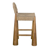 Laredo Teak Wood Counter Stool Counter Stools LOOMLAN By Noir