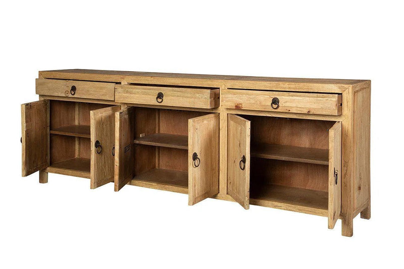 Large Old Elm Sideboard Sideboards LOOMLAN By Furniture Classics