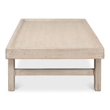 Large Wood Panel Coffee Table French Grey Coffee Tables LOOMLAN By Sarreid