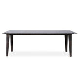 Largo 86" Rectangular Umbrella Dining Table All Weather Wicker Outdoor Dining Tables LOOMLAN By Lloyd Flanders