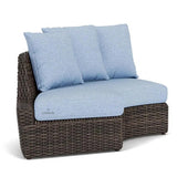 Largo Left Arm Curved Sofa Sectional All Weather Wicker Furniture Outdoor Modulars LOOMLAN By Lloyd Flanders