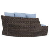 Largo Left Arm Curved Sofa Sectional All Weather Wicker Furniture Outdoor Modulars LOOMLAN By Lloyd Flanders