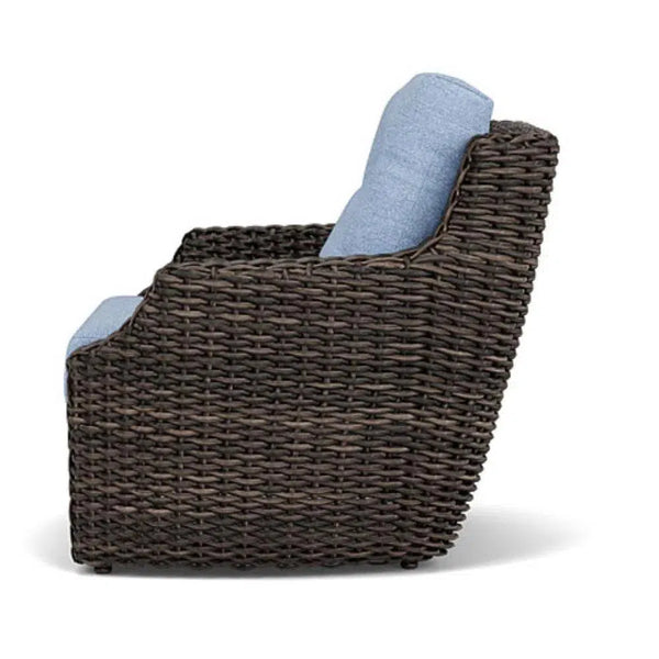 Largo Lounge Chair All Weather Wicker Furniture Made in USA Lloyd Flanders Outdoor Lounge Chairs LOOMLAN By Lloyd Flanders