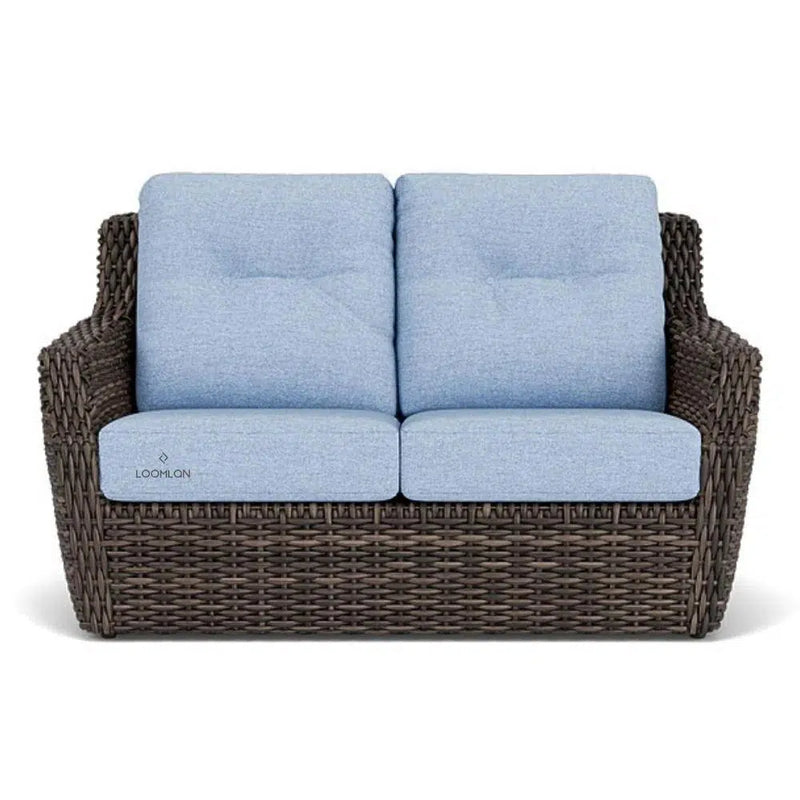 Largo Loveseat All Weather Wicker Furniture Made in USA Lloyd Flanders Outdoor Sofas & Loveseats LOOMLAN By Lloyd Flanders