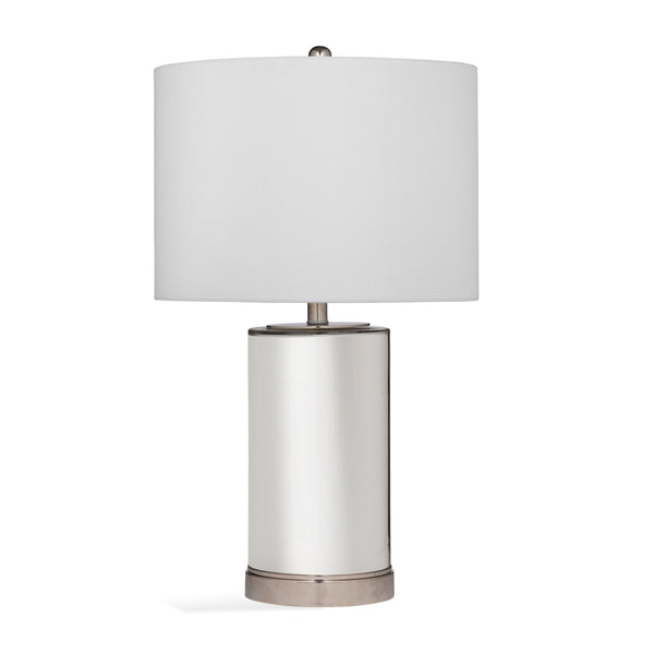 Larisa Glass Off-White Table Lamp Table Lamps LOOMLAN By Bassett Mirror
