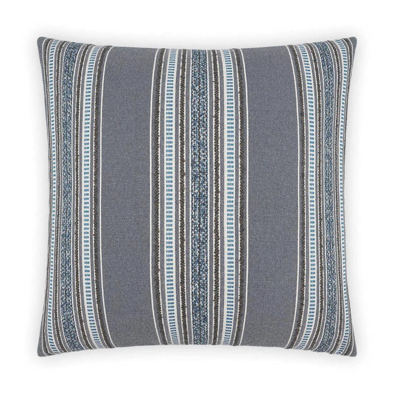 Larsen Indigo Blue Throw Pillow With Insert Throw Pillows LOOMLAN By D.V. Kap