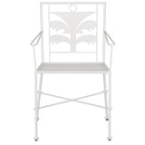 Las Palmas White Armchair Club Chairs LOOMLAN By Currey & Co