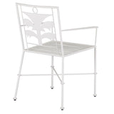 Las Palmas White Armchair Club Chairs LOOMLAN By Currey & Co