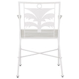 Las Palmas White Armchair Club Chairs LOOMLAN By Currey & Co