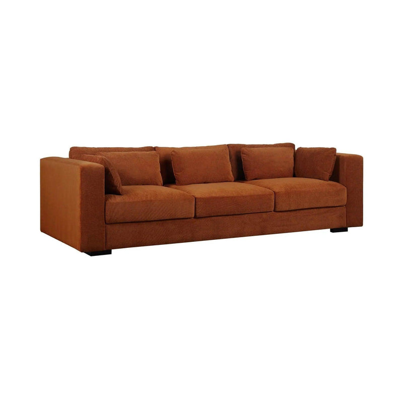 Las Vegas Clive Sofa - Terracotta Chenille Sofas & Loveseats LOOMLAN By LH Imports