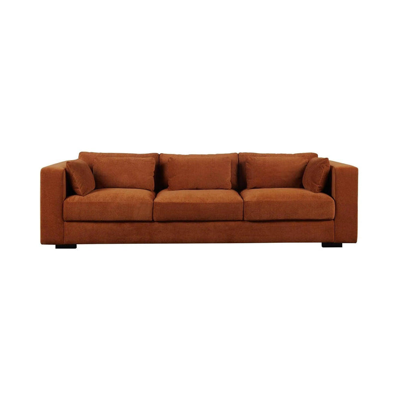 Las Vegas Clive Sofa - Terracotta Chenille Sofas & Loveseats LOOMLAN By LH Imports