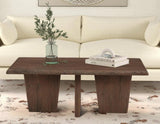 Lasso Wood Brown Rectangular Cocktail Table Coffee Tables LOOMLAN By Bassett Mirror