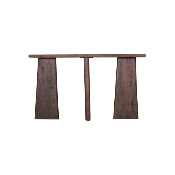 Lasso Wood Brown Rectangular Console Table Console Tables LOOMLAN By Bassett Mirror