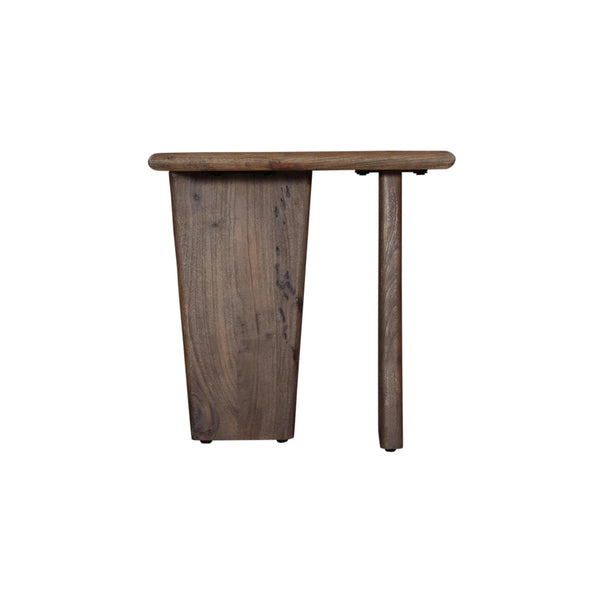 Lasso Wood Brown Square End Table Side Tables LOOMLAN By Bassett Mirror