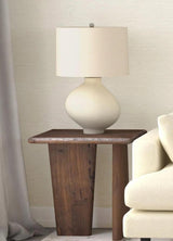 Lasso Wood Brown Square End Table Side Tables LOOMLAN By Bassett Mirror