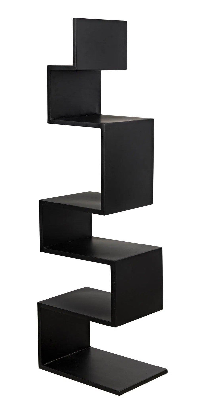 Laszlo Black Steel Bookcase Bookcases LOOMLAN By Noir