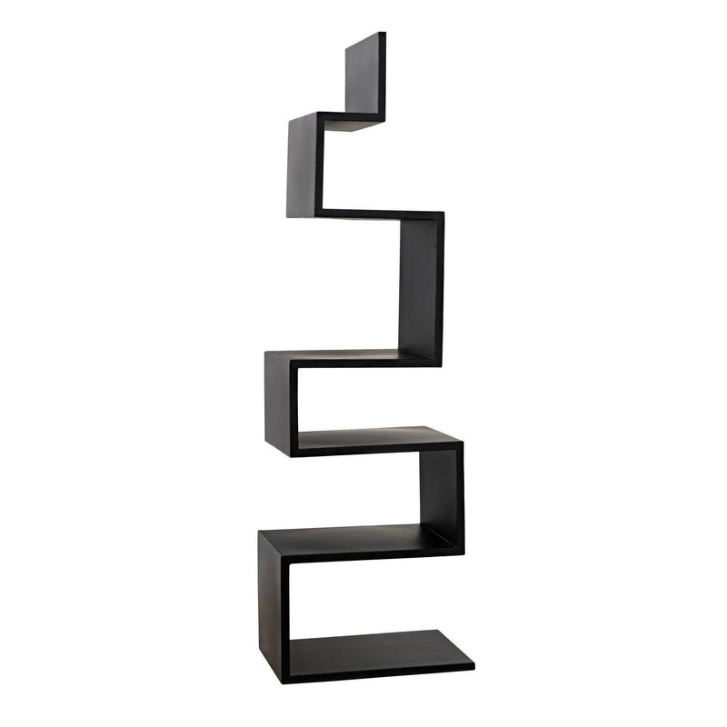 Laszlo Black Steel Bookcase Bookcases LOOMLAN By Noir