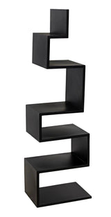 Laszlo Black Steel Bookcase Bookcases LOOMLAN By Noir