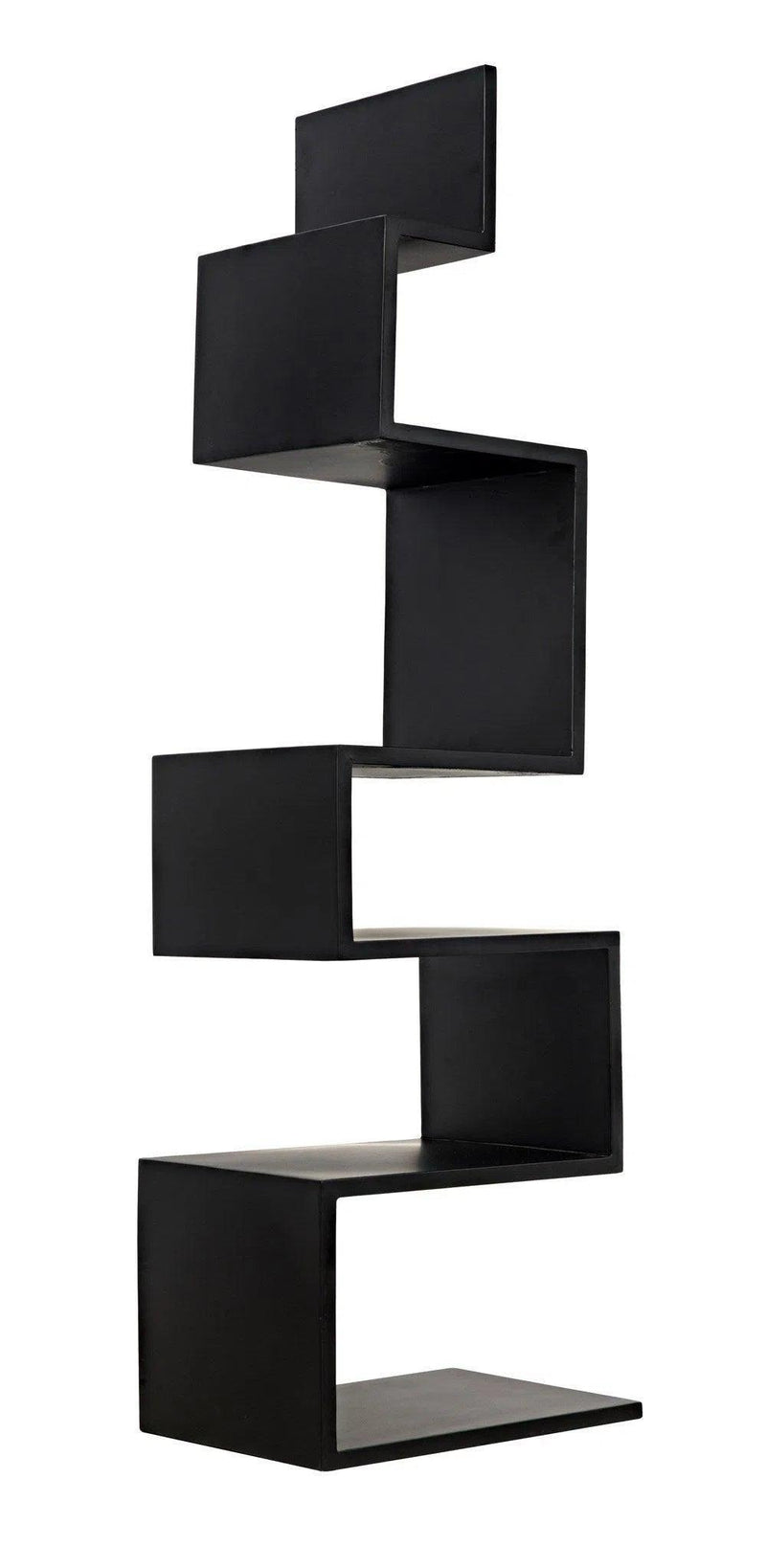 Laszlo Black Steel Bookcase Bookcases LOOMLAN By Noir