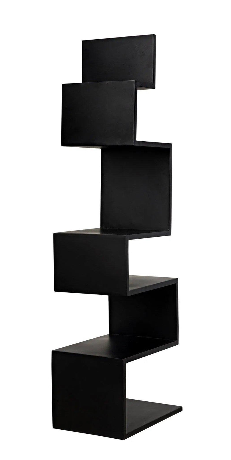 Laszlo Black Steel Bookcase Bookcases LOOMLAN By Noir