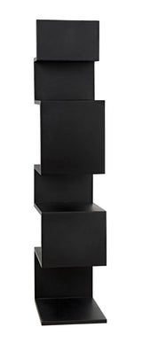 Laszlo Black Steel Bookcase Bookcases LOOMLAN By Noir