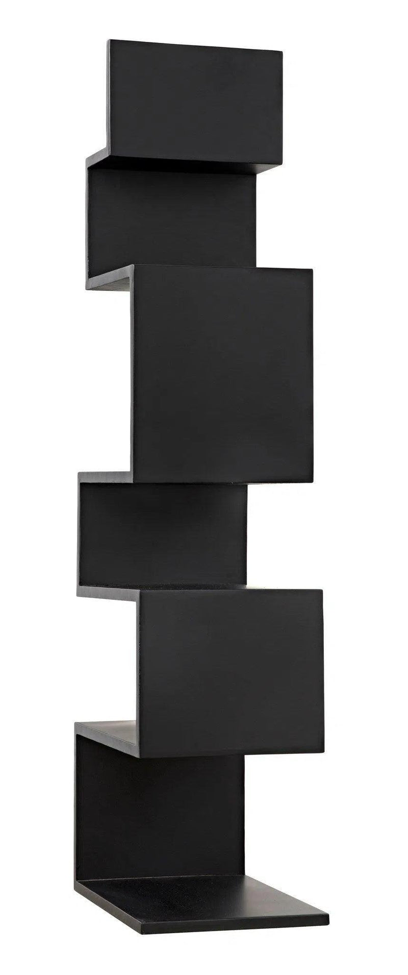 Laszlo Black Steel Bookcase Bookcases LOOMLAN By Noir