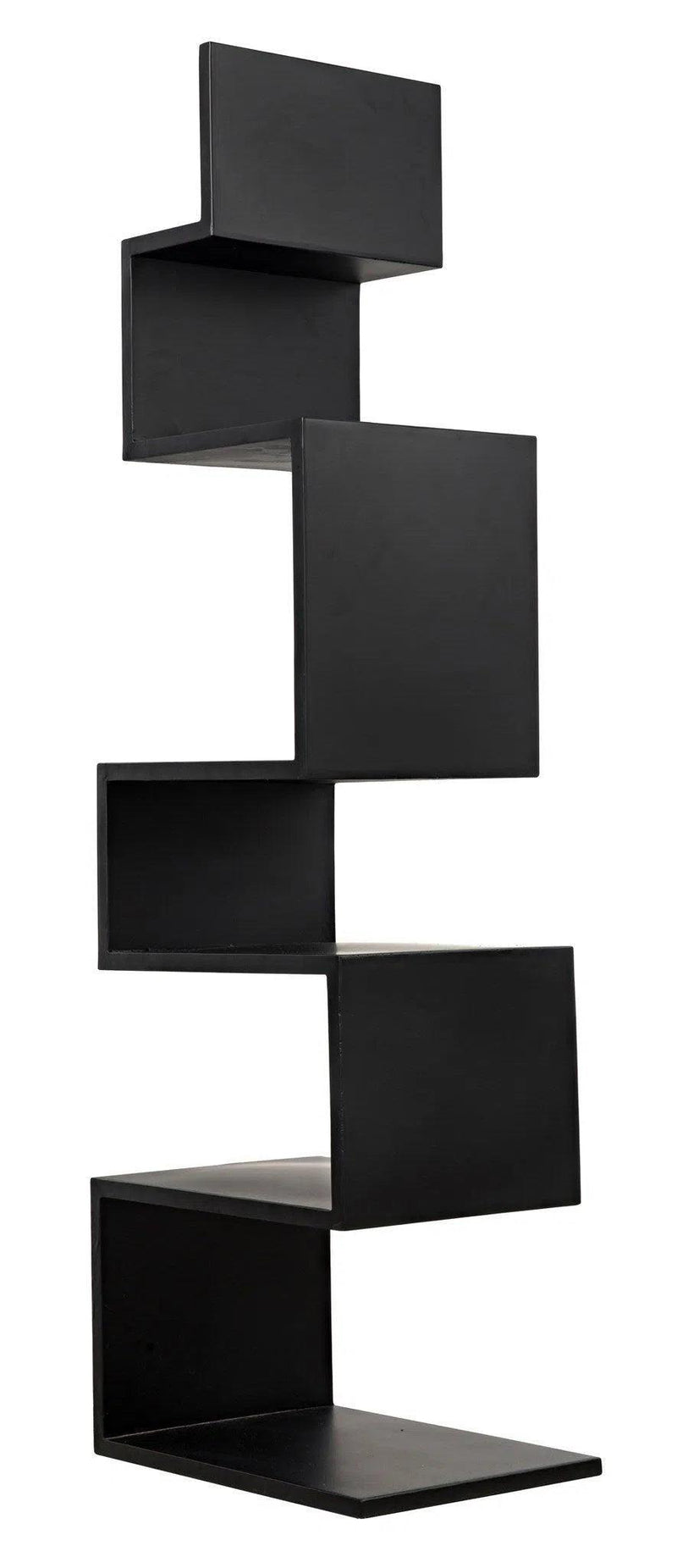 Laszlo Black Steel Bookcase Bookcases LOOMLAN By Noir